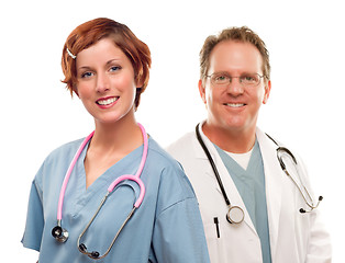 Image showing Group of Doctors or Nurses on a White Background