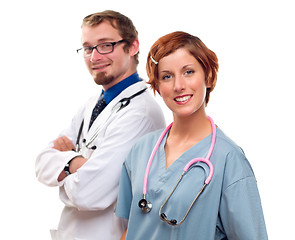 Image showing Group of Doctors or Nurses on a White Background