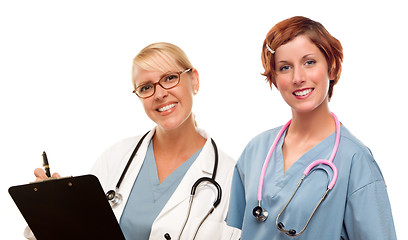 Image showing Group of Doctors or Nurses on a White Background