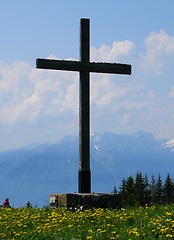 Image showing Cross in the mountains