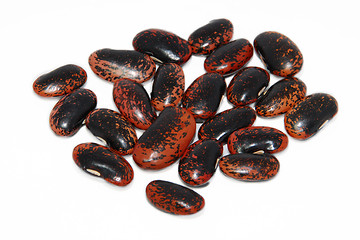 Image showing Runner bean seeds, isolated on a white background