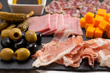 Image showing assorted cold cut platter
