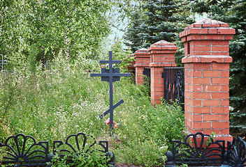 Image showing Inoperative Trinity Cemetery in Balakhna, Russia