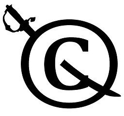 Image showing Black Copyright Infringement Notice Icon