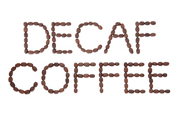 Image showing Decaf Coffee Sign