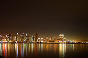 Image showing San Diego Skyline Night