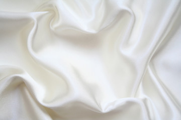 Image showing Smooth elegant white silk as background