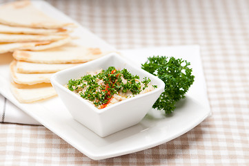 Image showing moutabal baba ghanoush eggplant dip