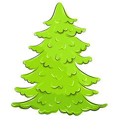 Image showing illustration. lush Christmas tree