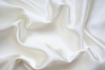 Image showing Smooth elegant white silk as background