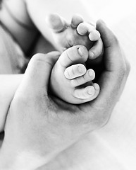 Image showing baby feet