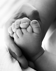 Image showing baby feet