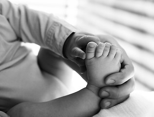 Image showing baby feet