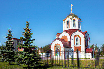 Image showing The temple in honour of the monk Anthony the Great. Russia. Nizh