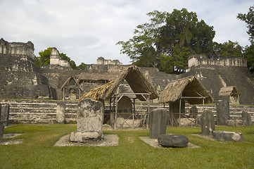 Image showing great plaza tikal guatemala