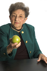 Image showing woman with apples