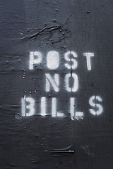 Image showing Post No Bills