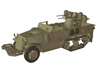 Image showing Half Track M16