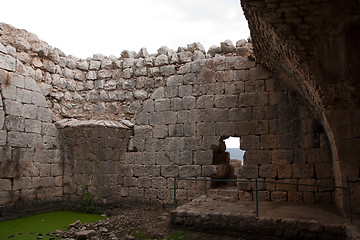 Image showing Castle ruins in Israel