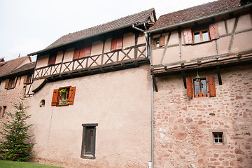 Image showing Old streets in Riquewihr town