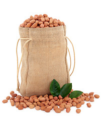 Image showing Sack of Peanuts  