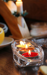 Image showing Christmas candles