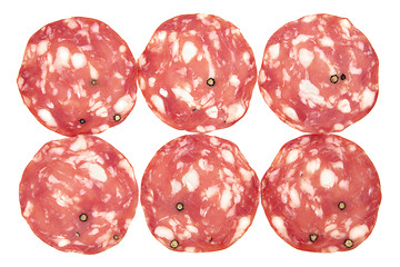 Image showing Salami Slices