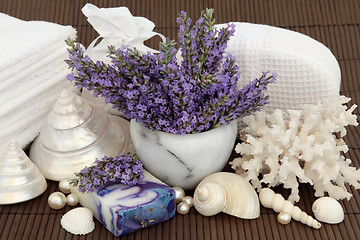 Image showing Lavender Flower Spa