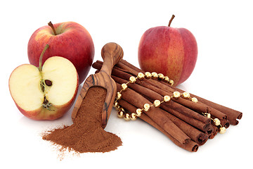 Image showing Cinnamon Spice and Apples