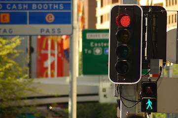 Image showing street city lights