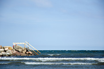 Image showing Stairs to the water