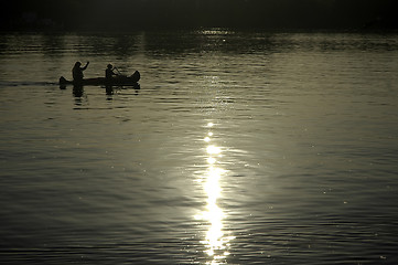 Image showing kayak paddling