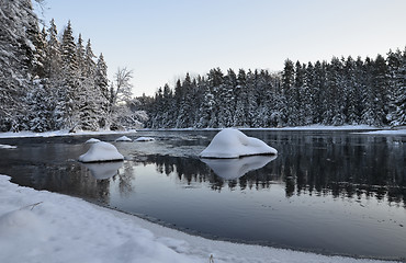 Image showing River in winter