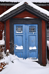 Image showing Blue doors