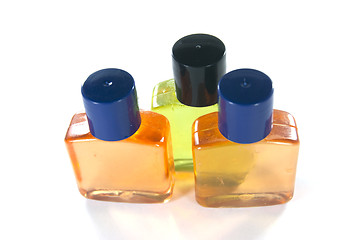 Image showing Shampoo bottles