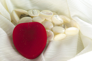 Image showing A red heart