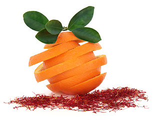 Image showing Saffron and Orange Fruit