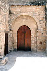 Image showing Church backdoor