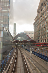 Image showing Office Buildings and Skyscrapers in Canary Wharf, financial dist