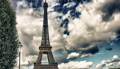 Image showing Ground View of Eiffel Tower, Paris, France