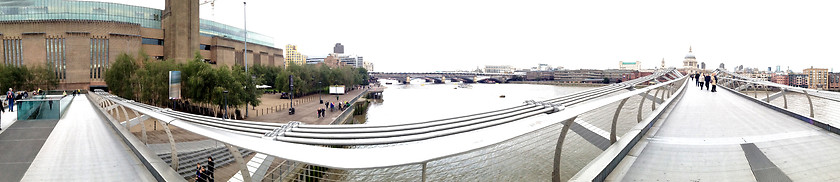 Image showing Bridges of London - Panoramic view