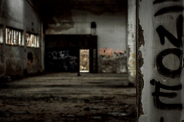 Image showing Industrial building interior