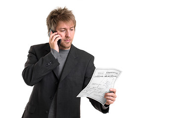 Image showing Young man in business suit