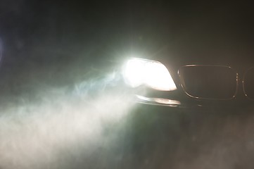 Image showing Car Headlights of a car