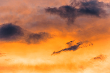 Image showing Dramatic sky with clouds