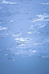 Image showing Cold chilly ice on the water