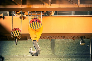 Image showing Industrial crane hook