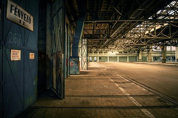 Image showing An abandoned industrial interior