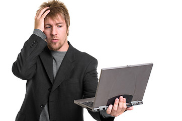 Image showing Young man in business suit