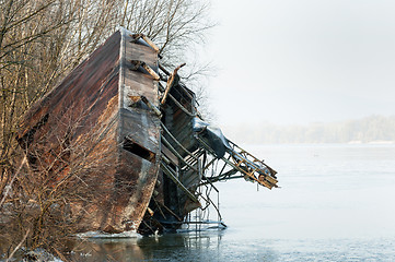 Image showing Photo of an industrial ship